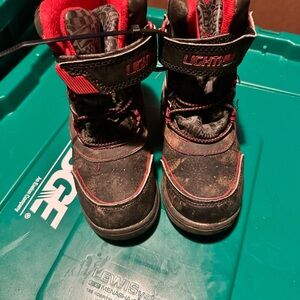 Lightning McQueen  Kids Black and Red snow Boots